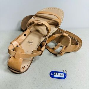 Seychelles Women's Size 8 Brown Upcycle Sandal Leather Gladiator Beach Casual